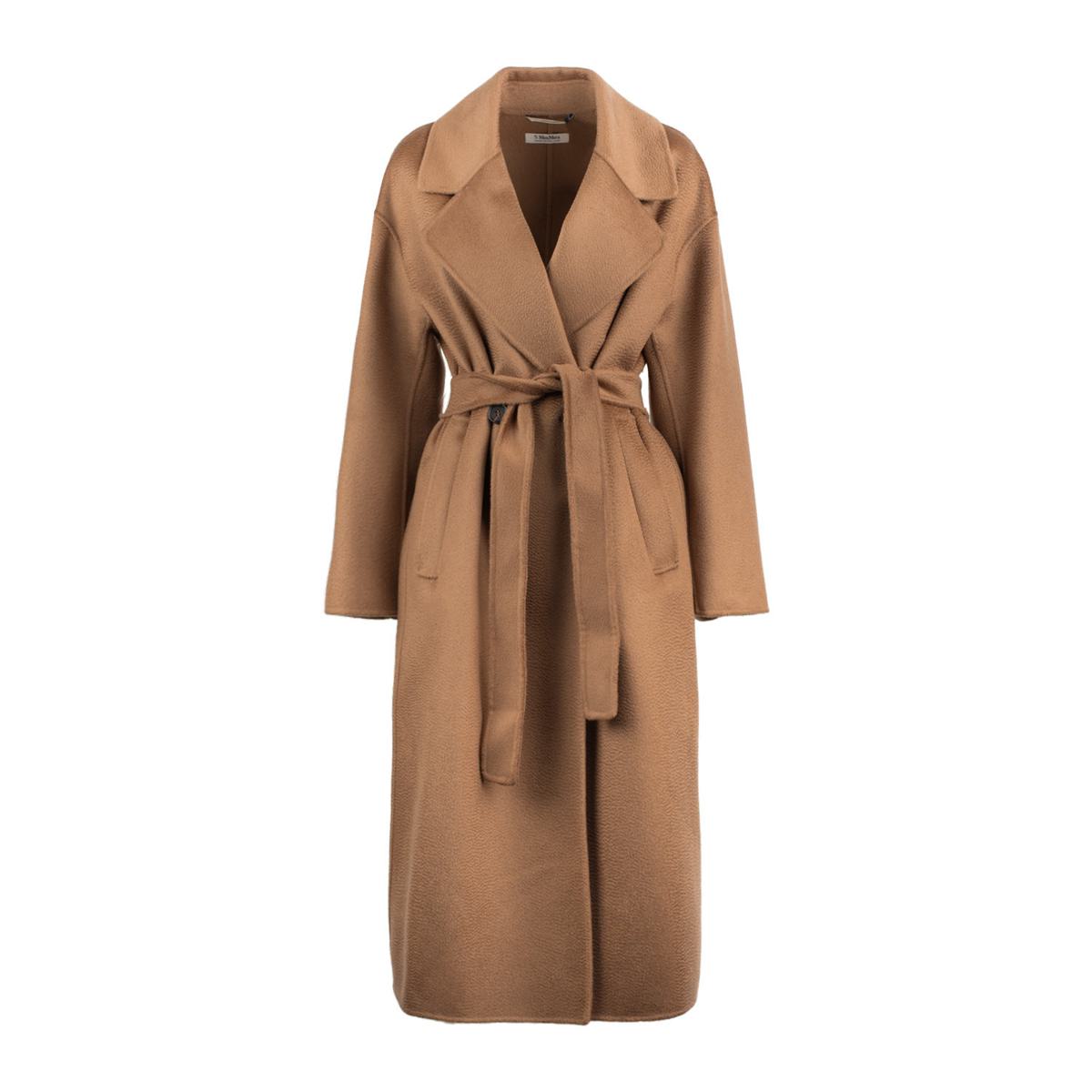 Max Mara Camel Double-Breasted Wool And Cashmere Coat