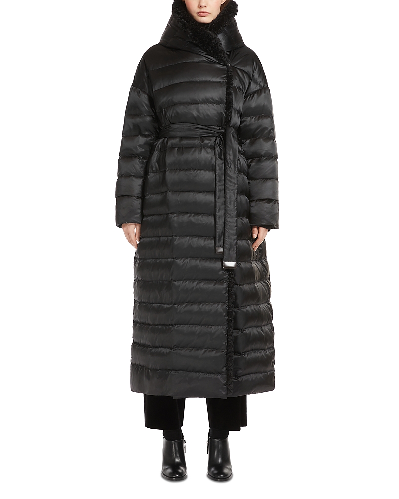 Max Mara Novem Reversible Long Puffer Robe Coat