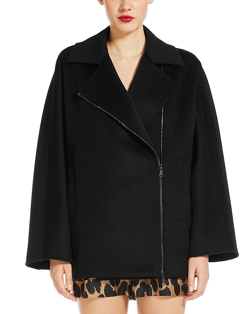 Max Mara Rotondo Wool Dual Collar Pea Coat