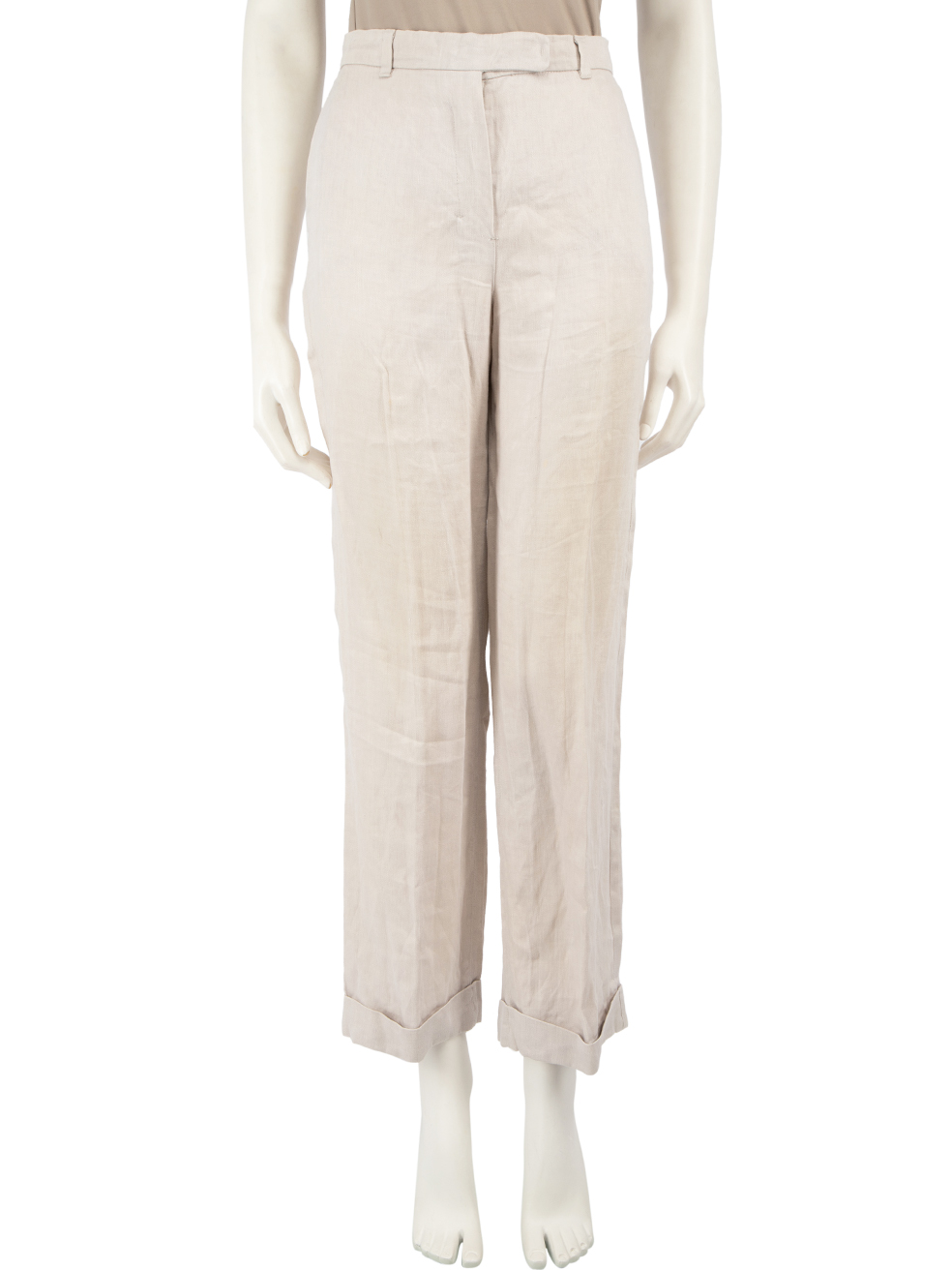 Max Mara 'S Max Mara Grey Tailored Straight Trousers