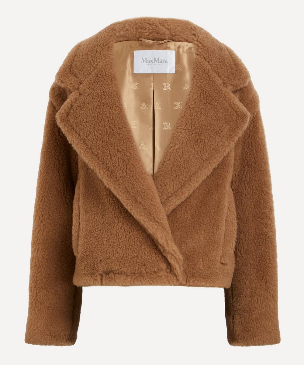 Max Mara Women's Cropped Teddy Bear Icon Coat Camel 6