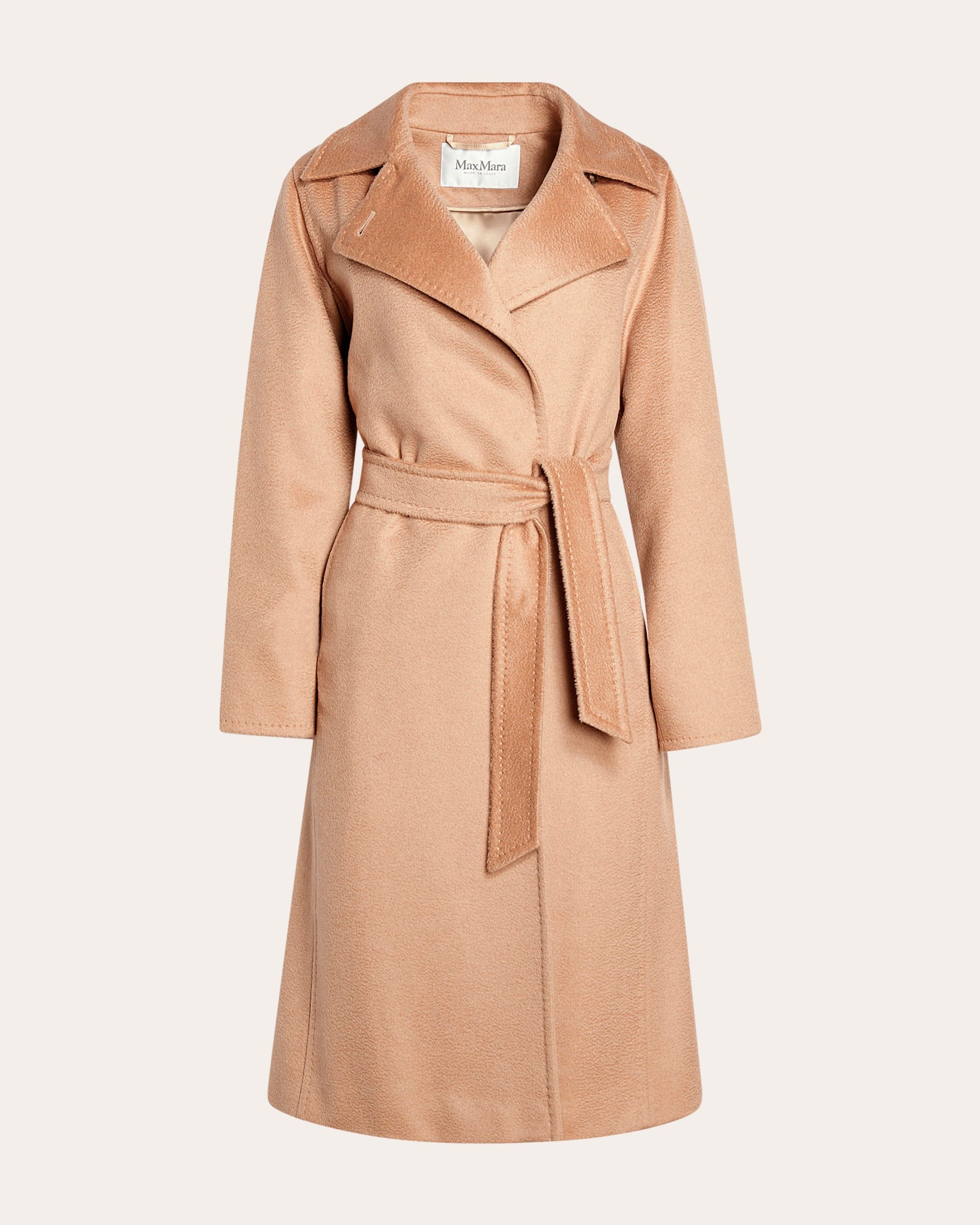 Max Mara Women's Manuela Belted Camel Hair Coat Viscose