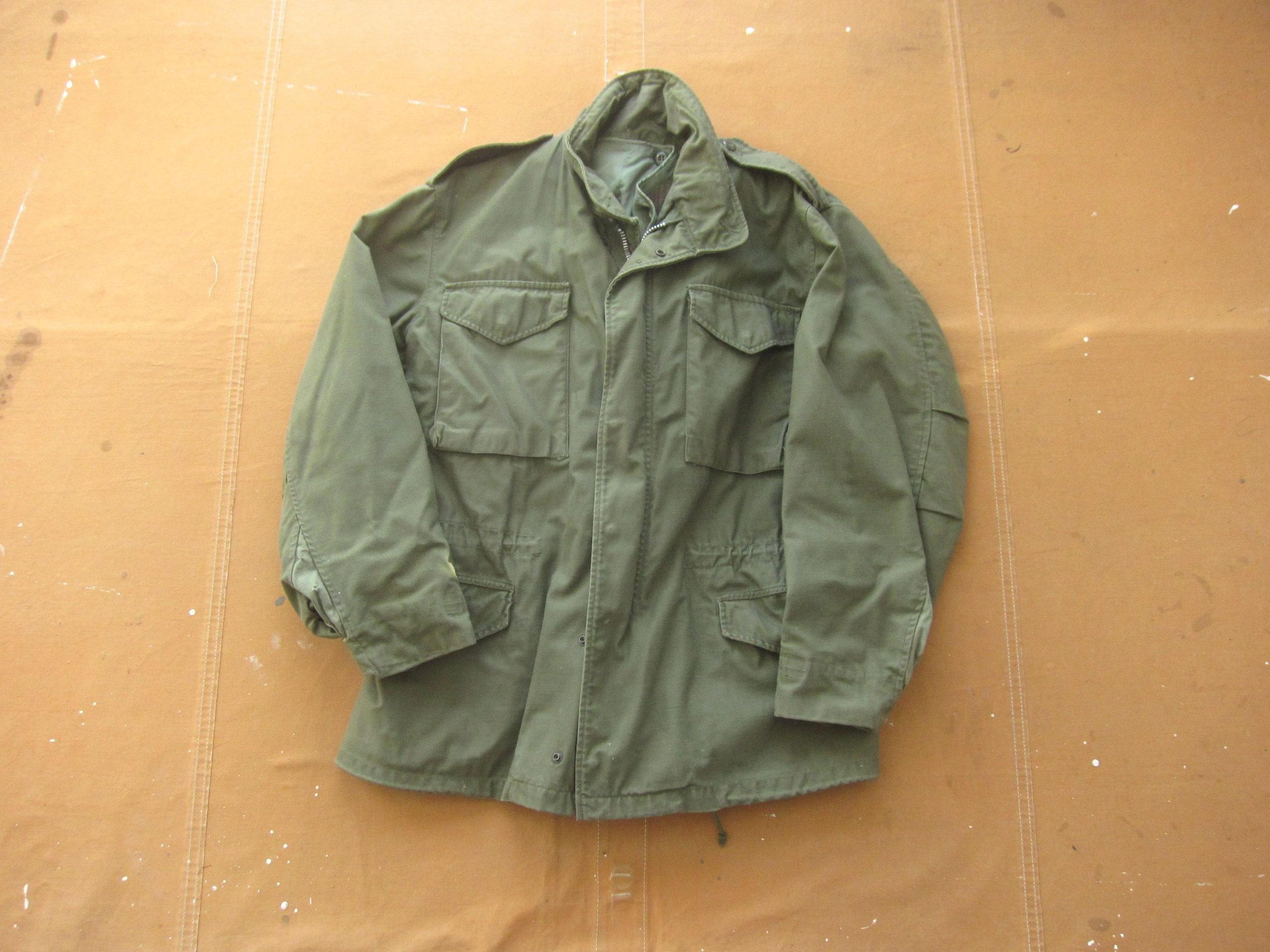 Medium 60S Us Army M-65 Field Jacket/1960S Military Cold Weather Og-107 Parka Liner M65