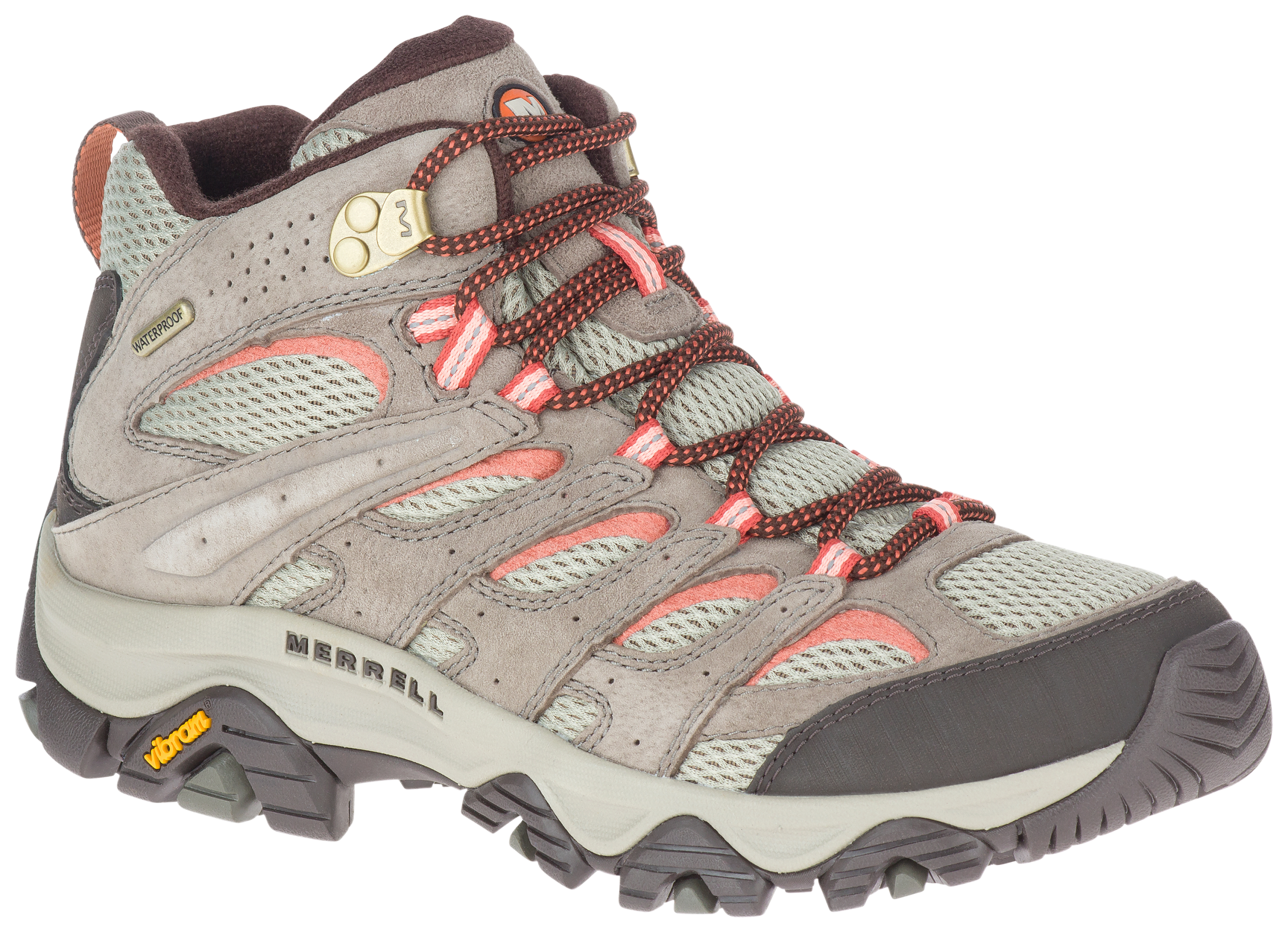 Merrell Moab 3 Mid Waterproof Hiking Boots for Ladies - Bungee Cord - 6M