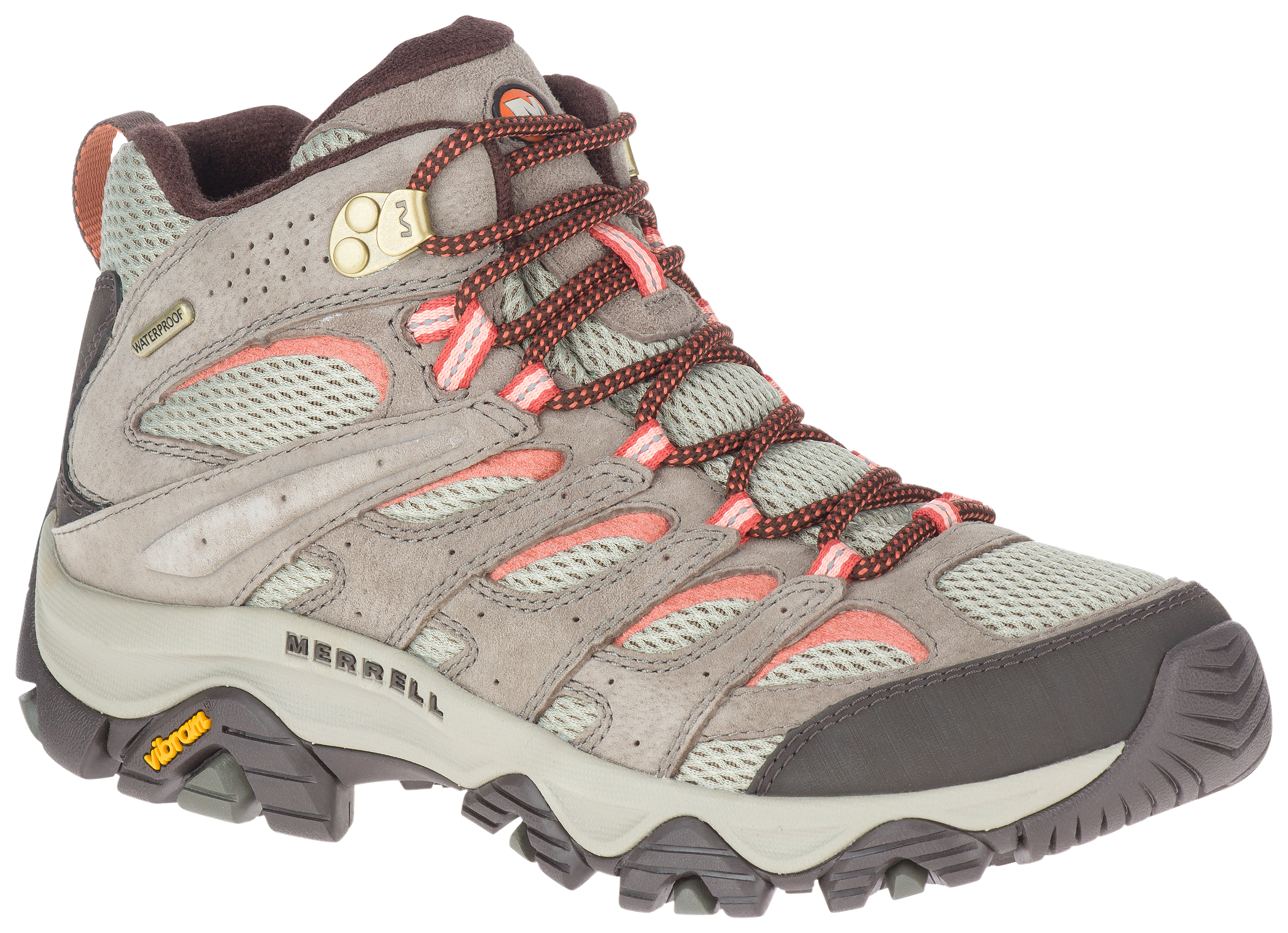 Merrell Moab 3 Mid Waterproof Hiking Boots for Ladies - Bungee Cord - 6M