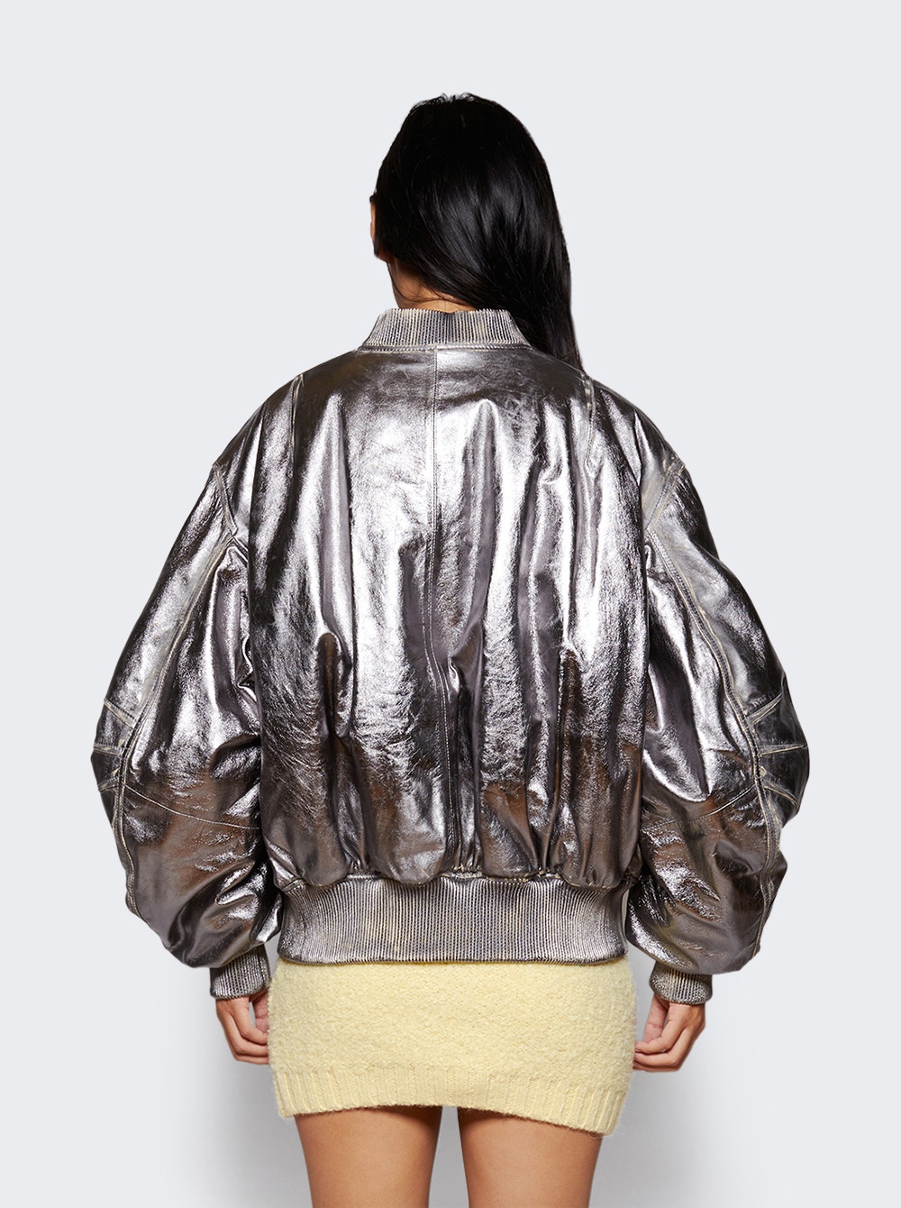 Metallic Bomber Jacket