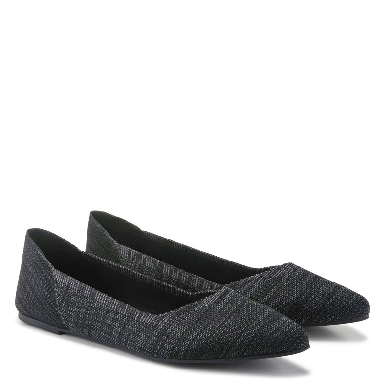 Mia Women's Kerri Knit Ballet Flat Shoes (Charcoal Grey) - Size 6.0 M