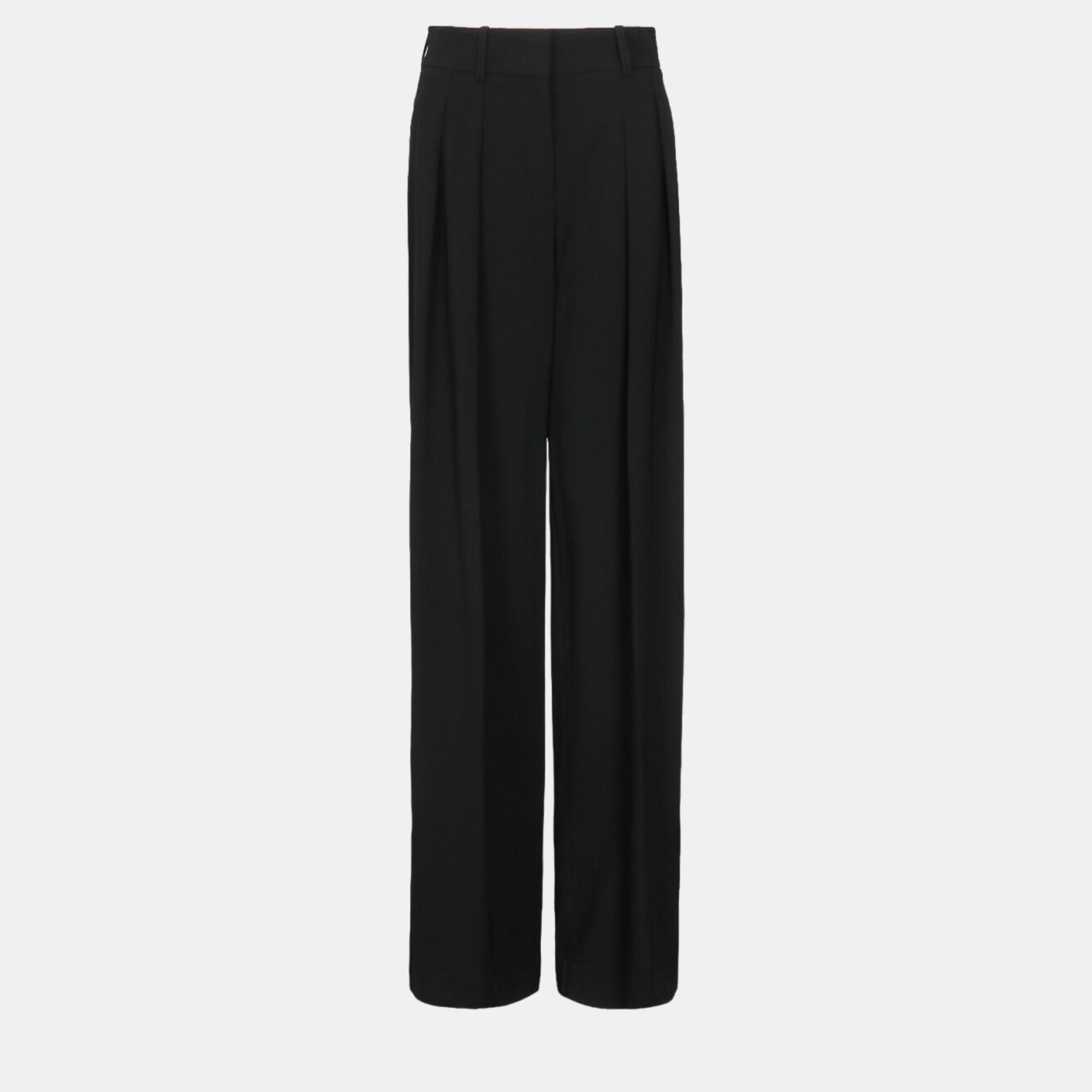 Michael Kors Black Wide-leg Slouch Trousers XS