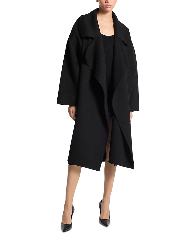 Michael Kors Collection Double Faced Wool Clutch Coat