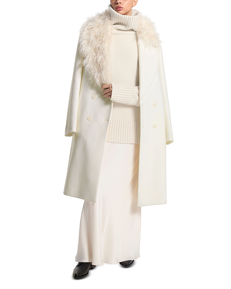 Michael Kors Collection Mohair Collar Coat