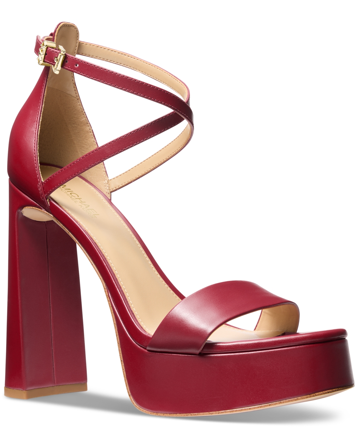 Michael Michael Kors Women's Cami Platform Sandals - Deep Red