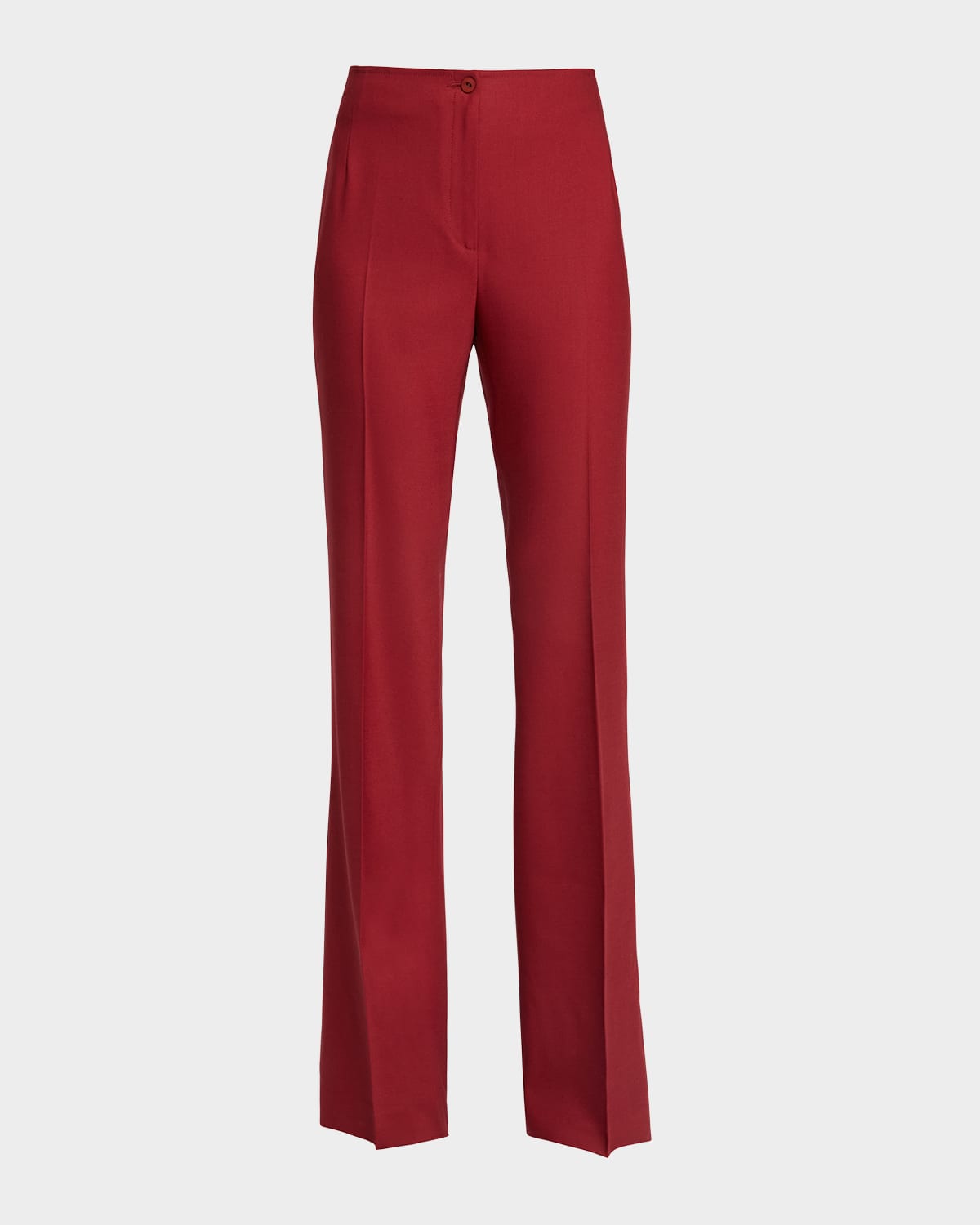 Mid-Rise Straight-Leg Pants