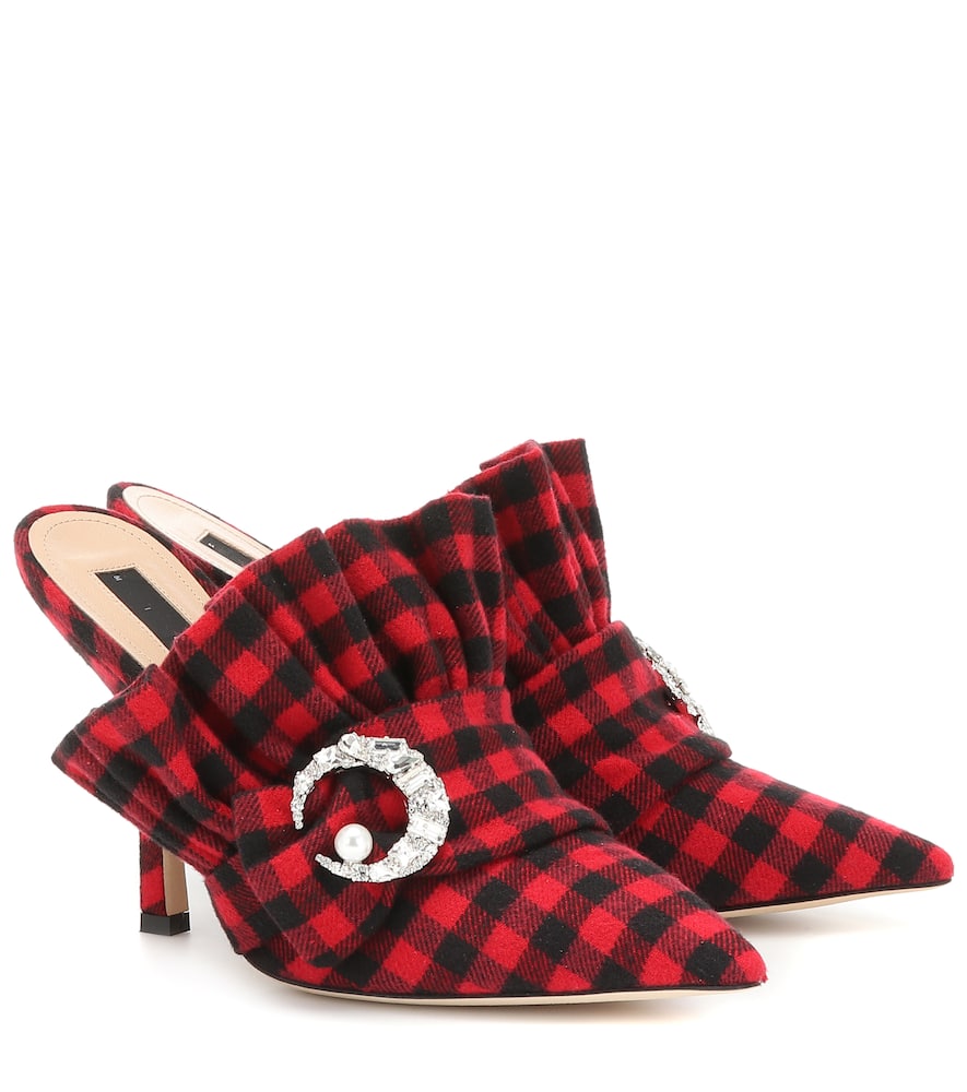 Midnight 00 Checked mules