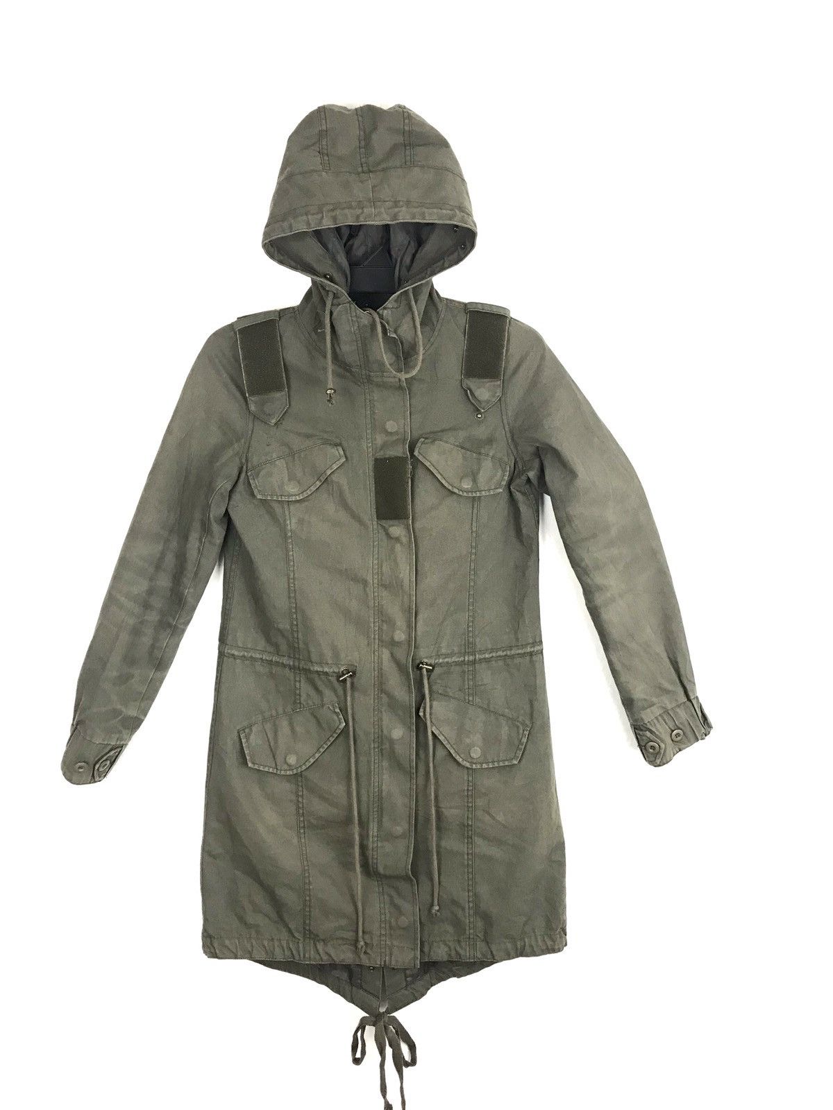 Military Goa Parka Jacket Winter Wear Hiking Hunting in Green, Women's (Size Small)