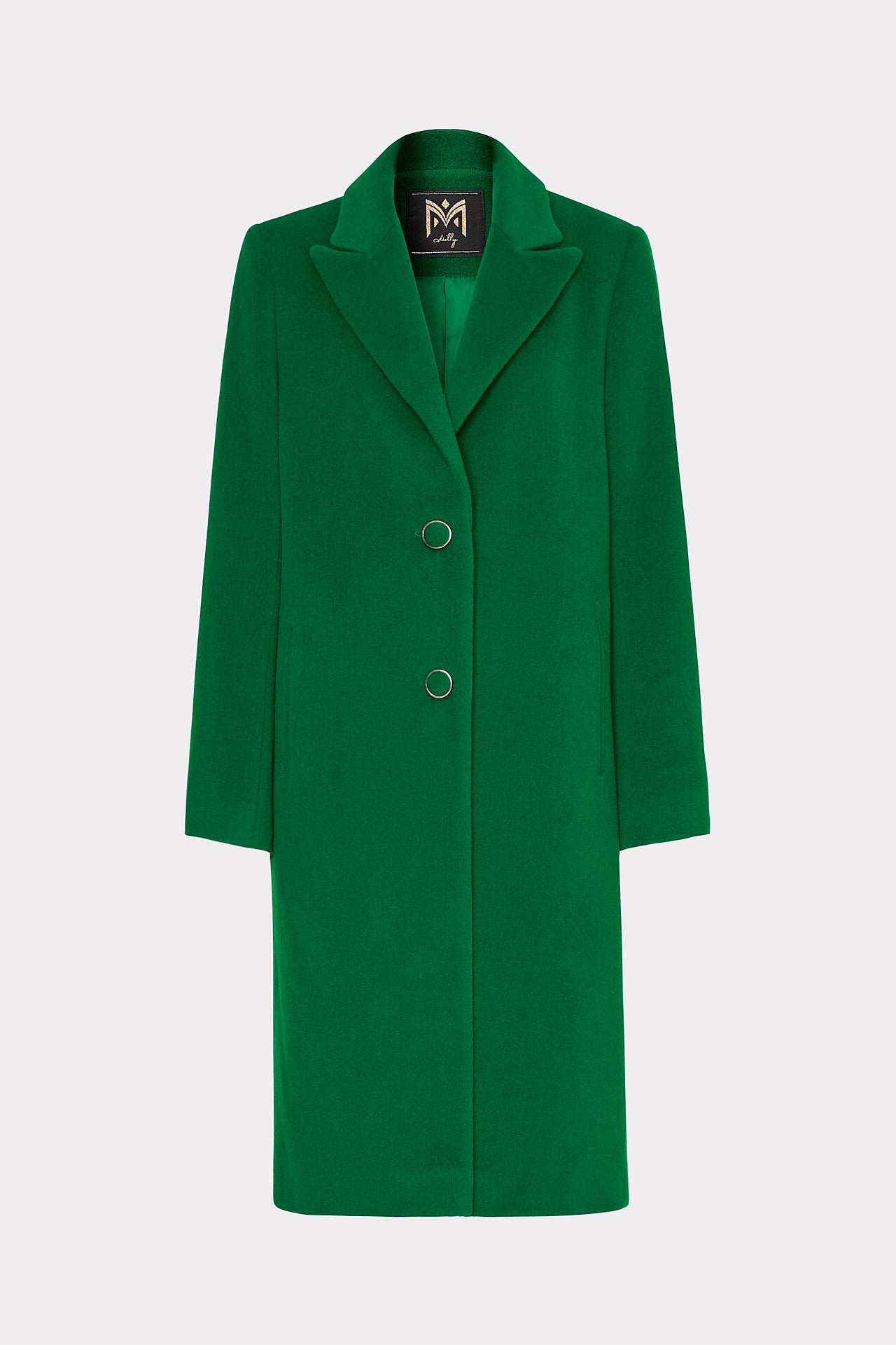 Milly Single Breasted Wool Coat XS