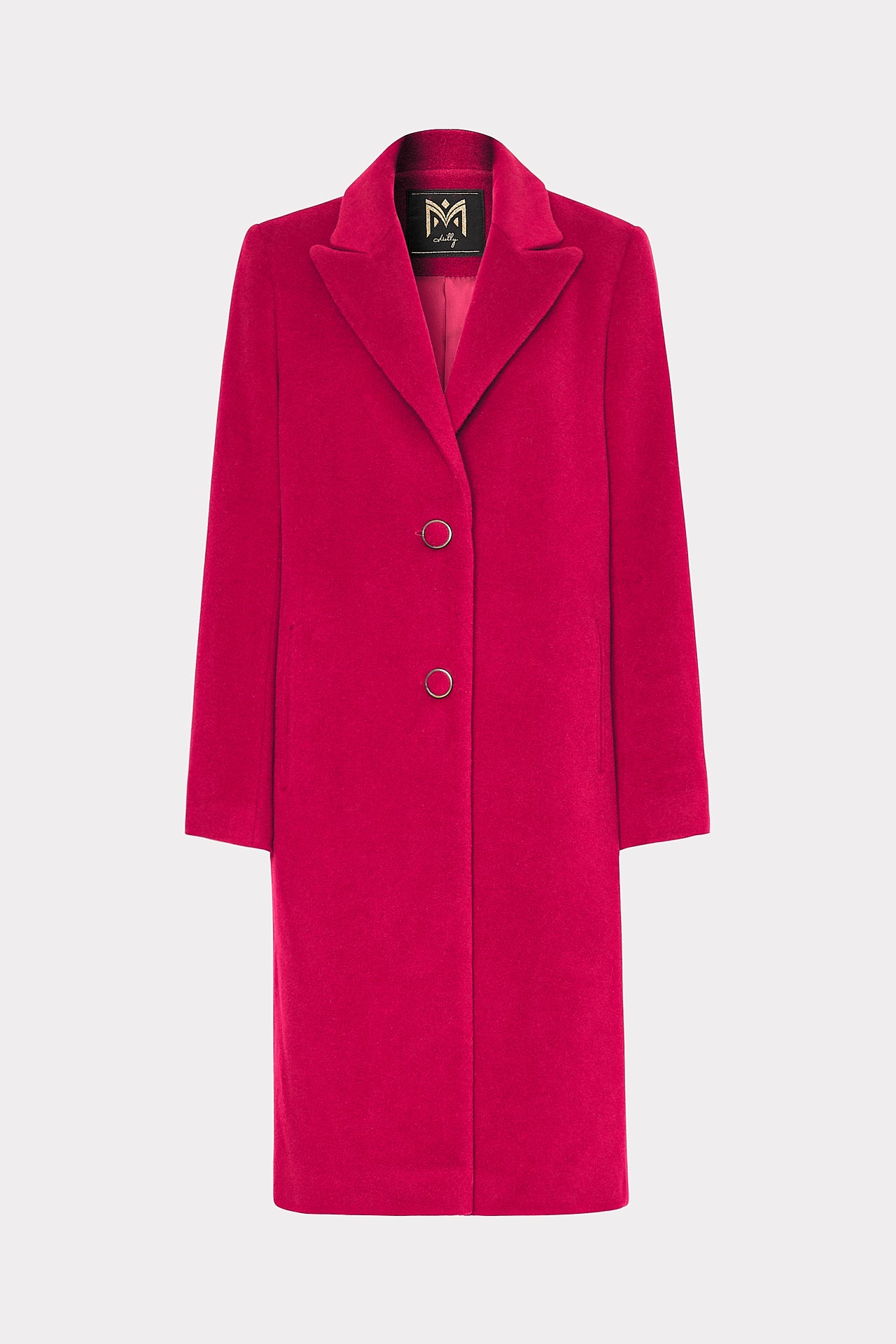 Milly Single Breasted Wool Coat