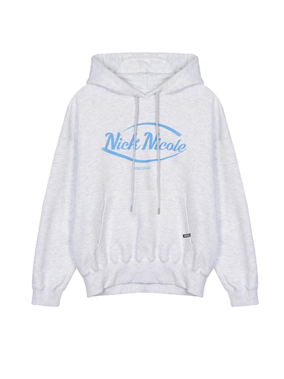 Minimalist Korean Hoody [Melange Sky Blue]