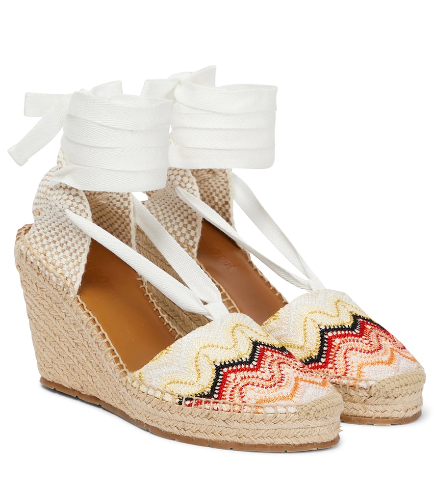 Missoni Chevron wedge espadrilles