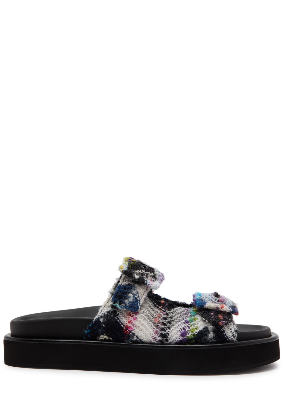 Missoni Clea Boucl Knitted Sliders - Blue - 38 (IT38 / UK5)