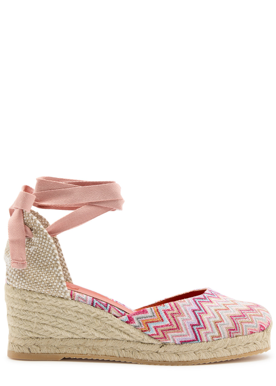 Missoni Eva 60 Zigzag Wedge Espadrilles - Multicoloured