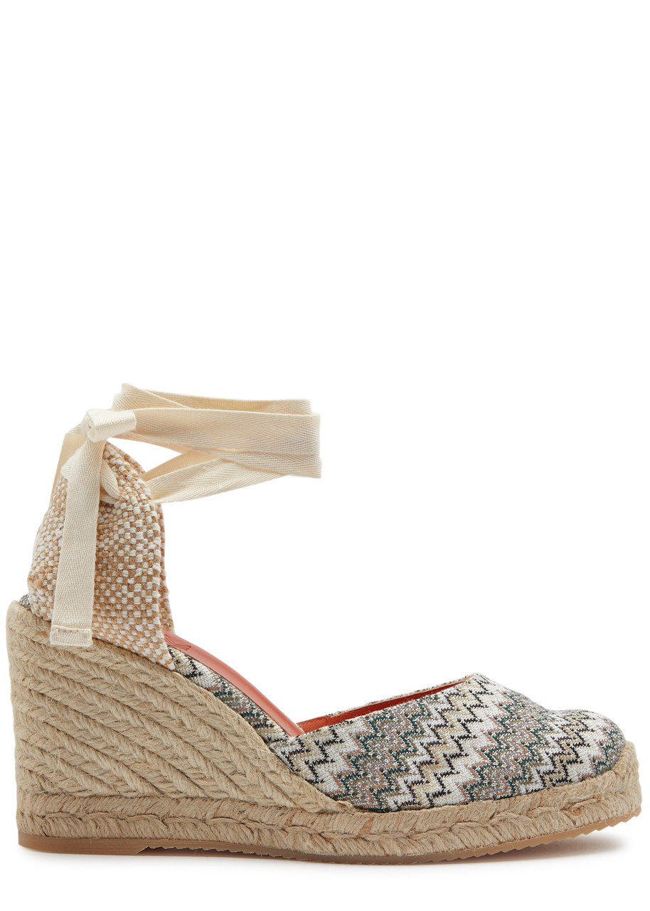 Missoni Eva 80 Zigzag Wedge Espadrilles - Green - 36 (IT36 / UK3)