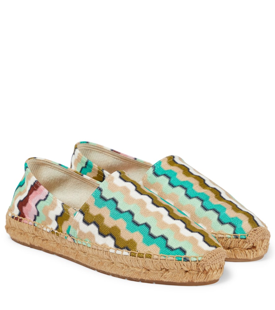 Missoni Mare Zig-zag jacquard canvas espadrilles