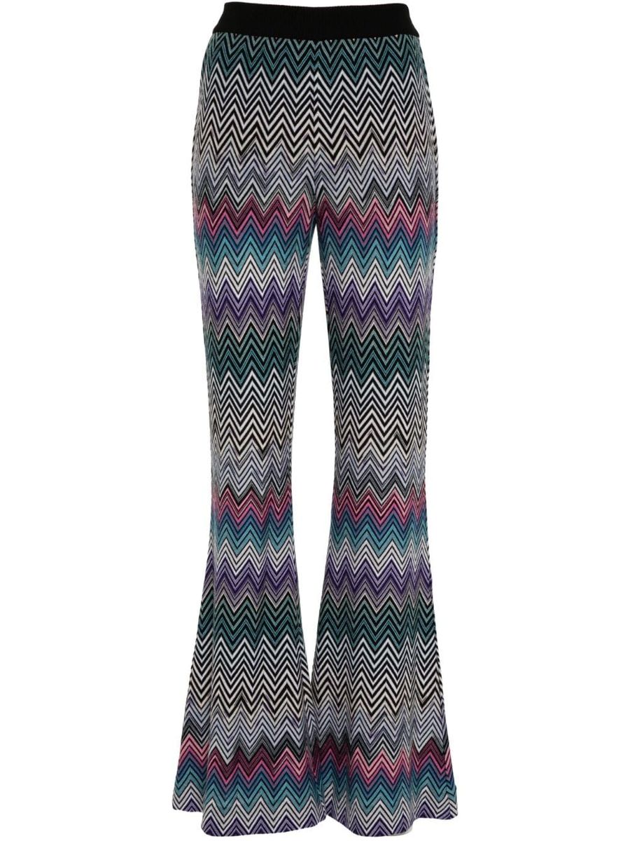 Missoni Zigzag Pattern Flared Trousers