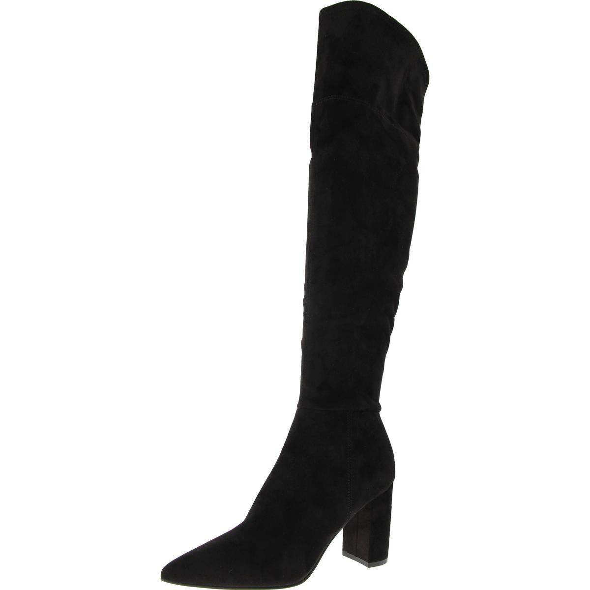 Miykah 2 Womens Faux Suede Pointed Toe Over-The-Knee Boots