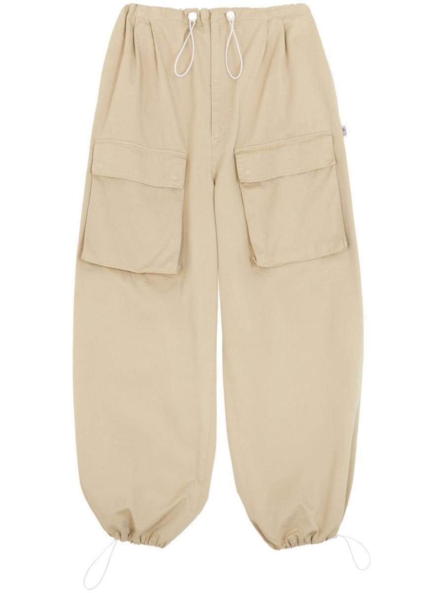 Mm6 Maison Margiela Cotton Gabardine Wide-Leg Trousers