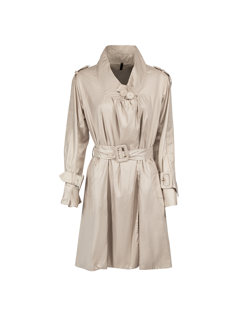 Moncler Beige Smock Trench Coat