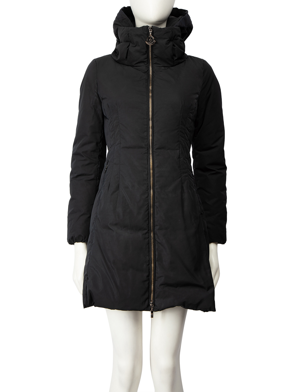 Moncler Black Detachable Hood Puffer Coat