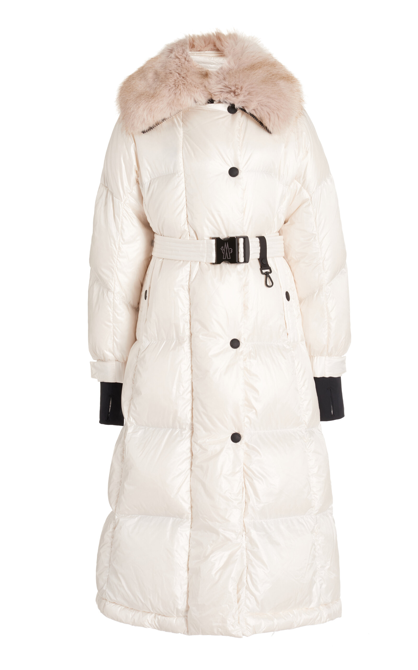 Moncler Grenoble - Chamoille Belted Down Puffer Coat - White - 5 - Moda Operandi