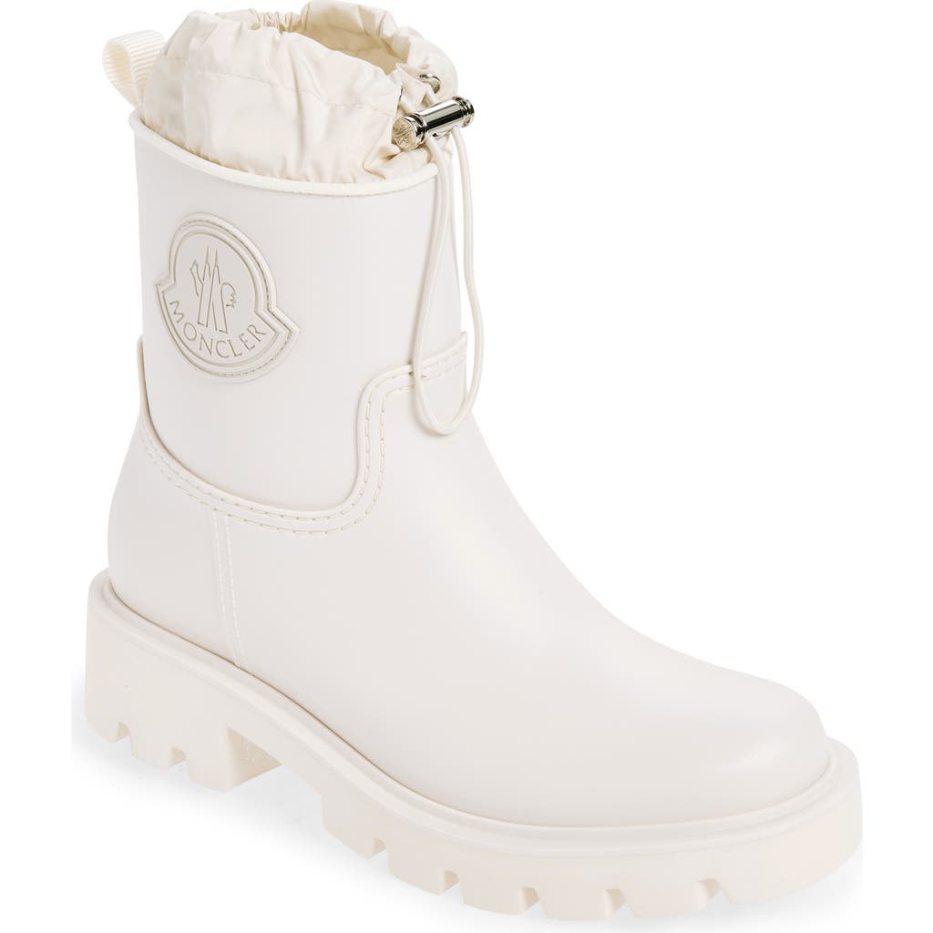 Moncler Kickstream Waterproof Rain Boot in White at Nordstrom, Size 7Us