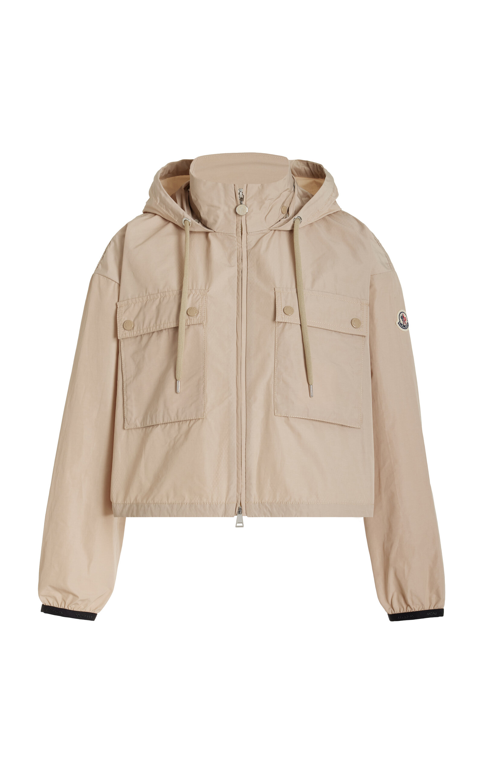 Moncler - Leda Cropped Tech-Poplin Parka Jacket - Neutral - 3 - Moda Operandi