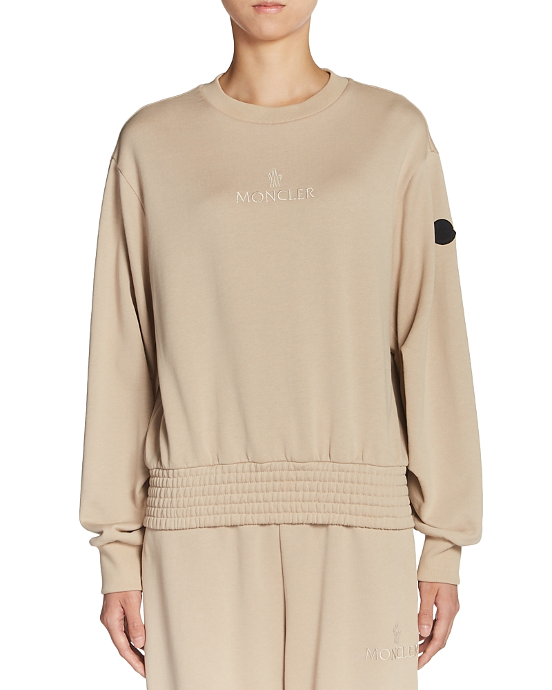 Moncler Smocked Hem Sweatshirt