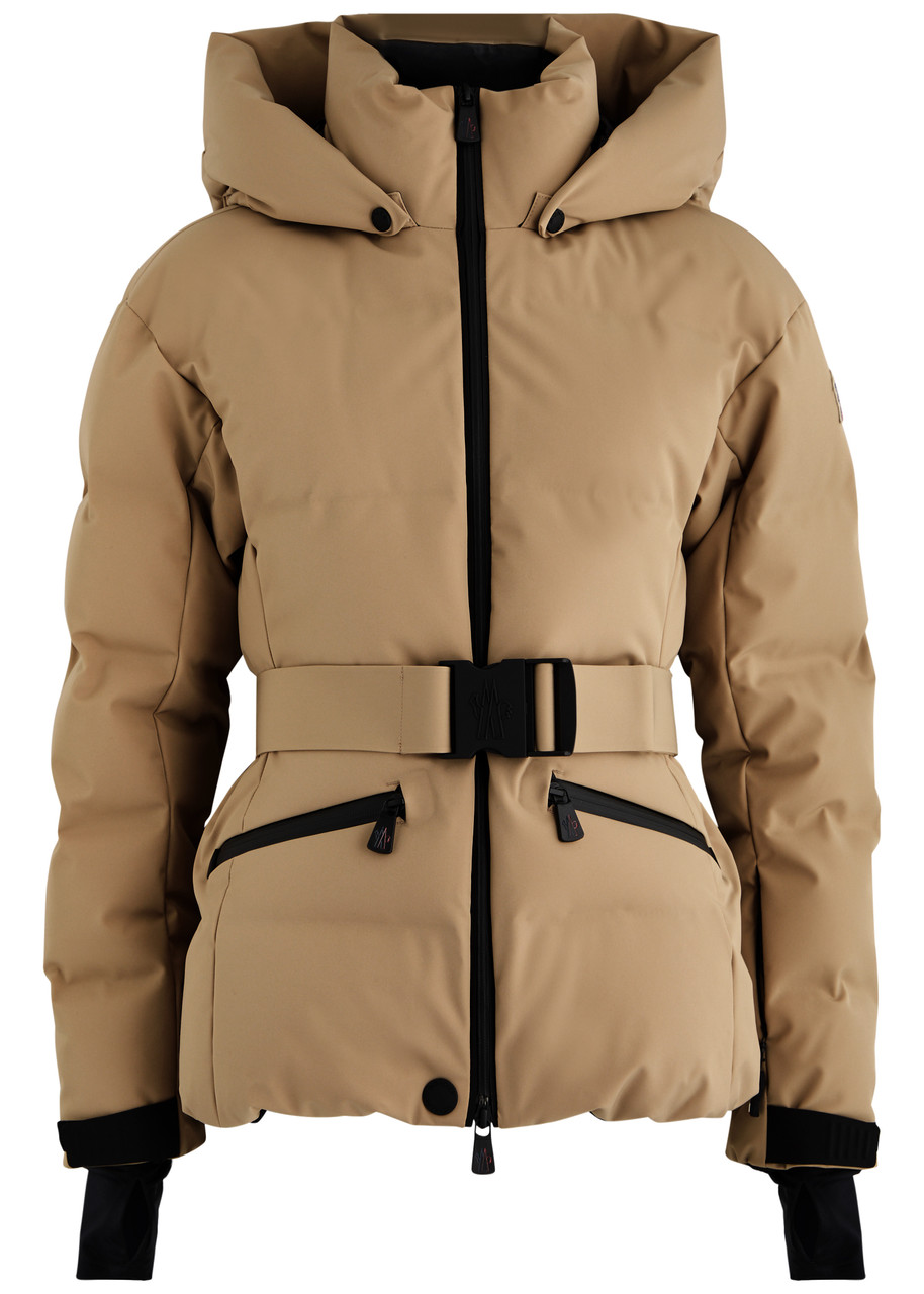 Moncler Tolima Quilted Hooded Shell ski Jacket - Beige - 2 (UK 12 / M)