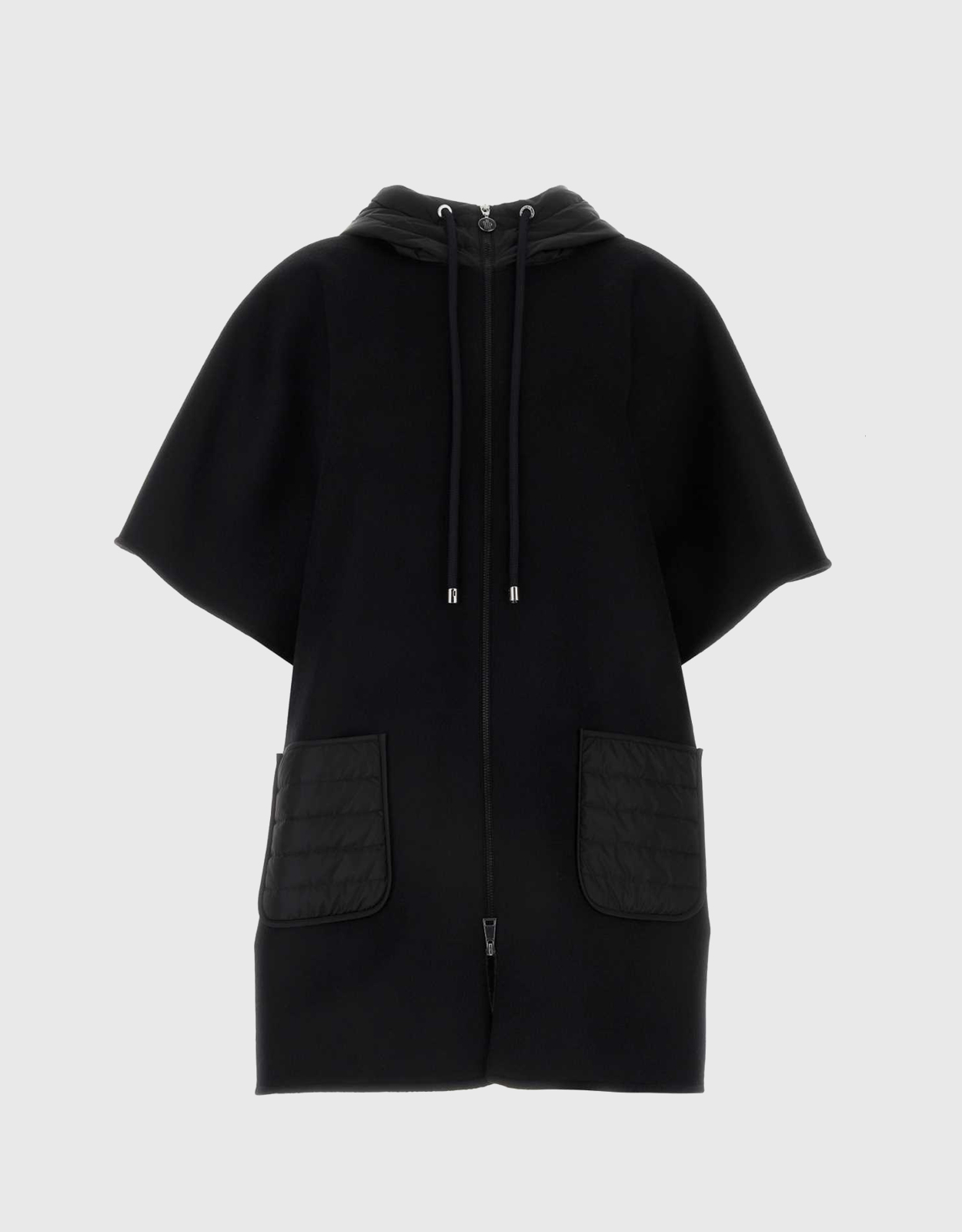 Moncler Wool Blend Cape Coat