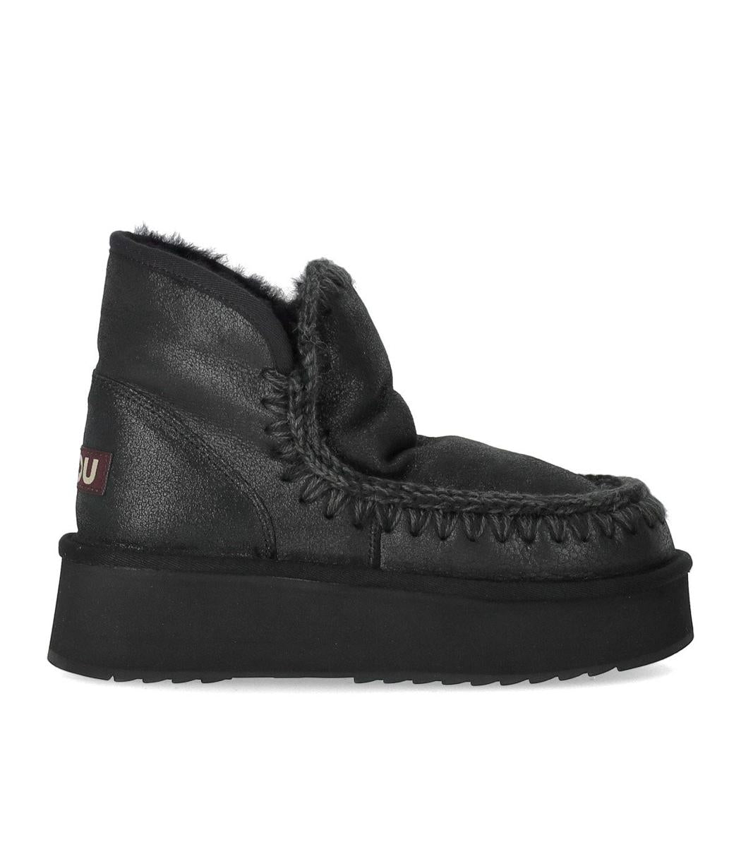 Mou Mini Eskimo Platform Black Boot