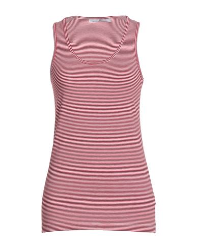 Mr Massimo Rebecchi Woman Tank top Red Size XL Cotton, Elastane