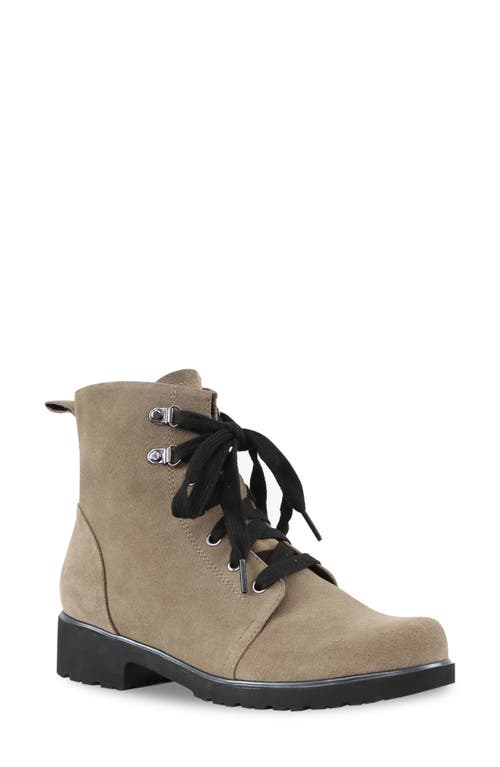 Munro Hartley Combat Boot in Almond Suede at Nordstrom, Size 5