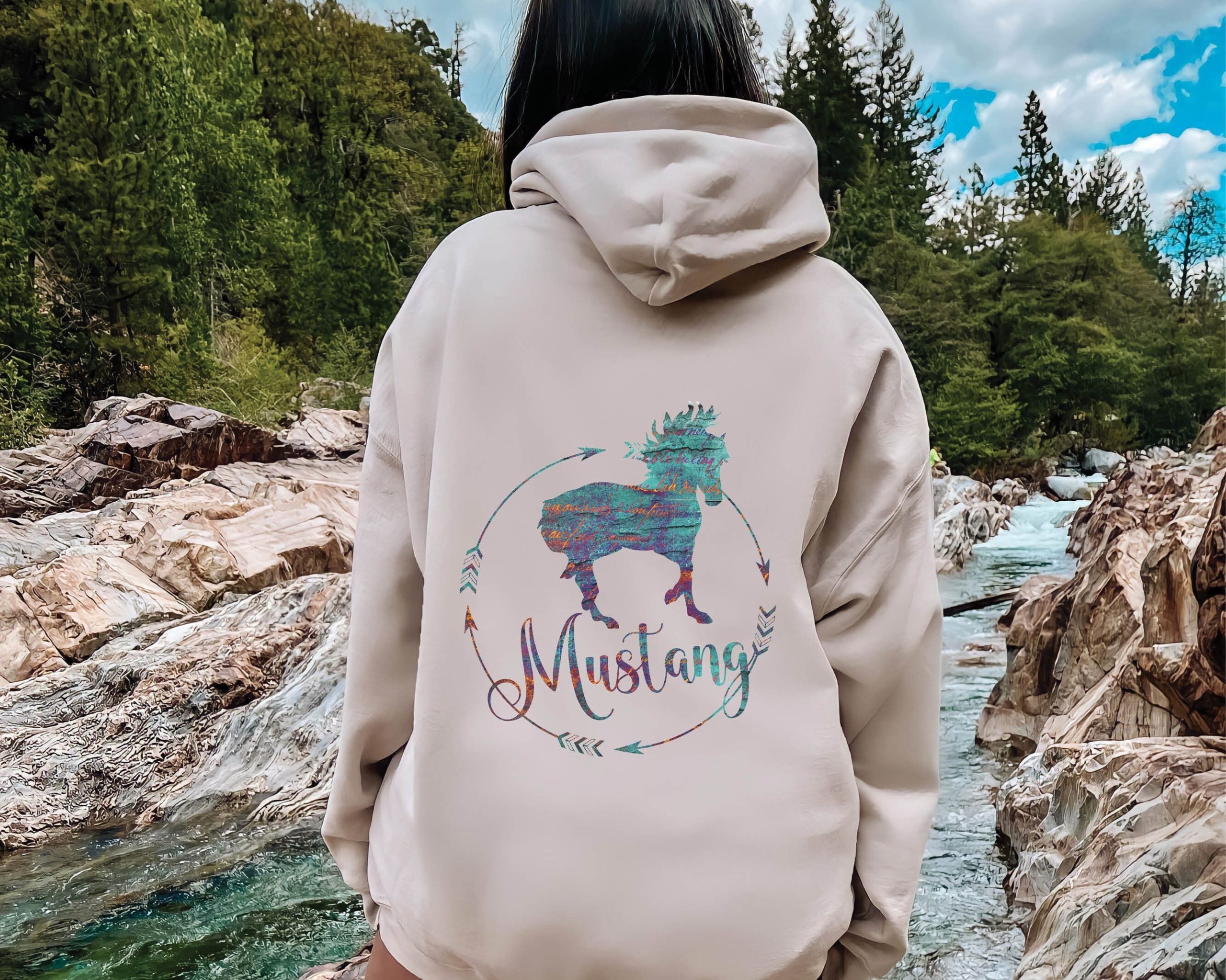 Mustang Horse Sweatshirt | Hoodie, Sweater, Gift For Owner, Blm Hoodie