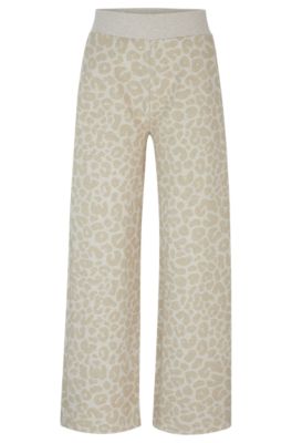 NAOMI x BOSS tracksuit bottoms with leopard print- White Women's All Gifts size L