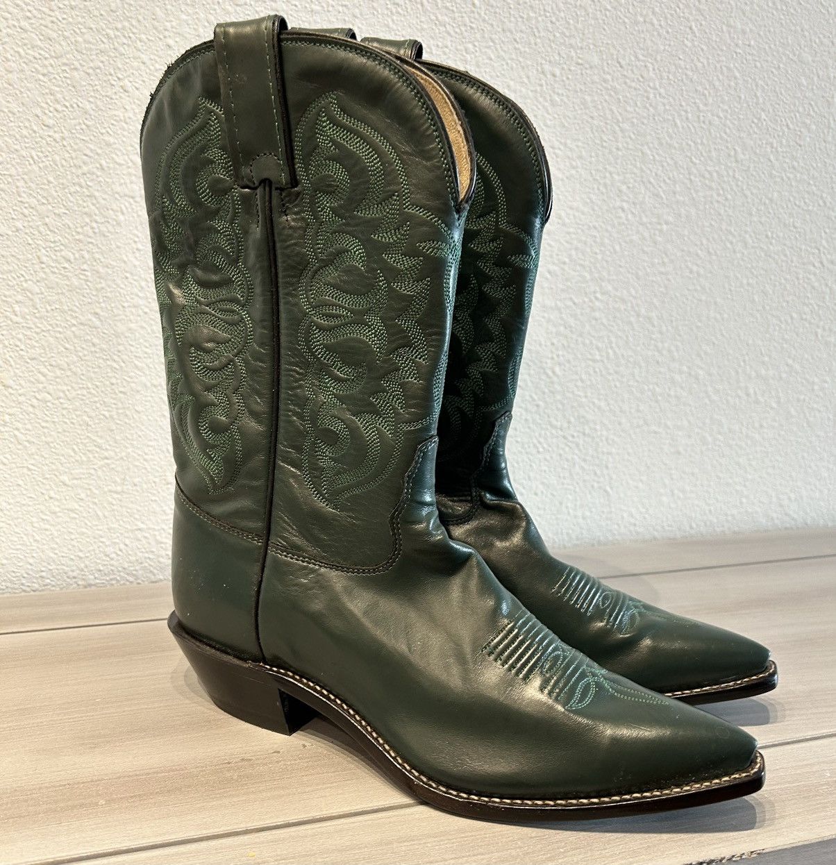 NWOT Tony Lama Forest/emerald Green Cowboy Boots Size 9.5, Women's