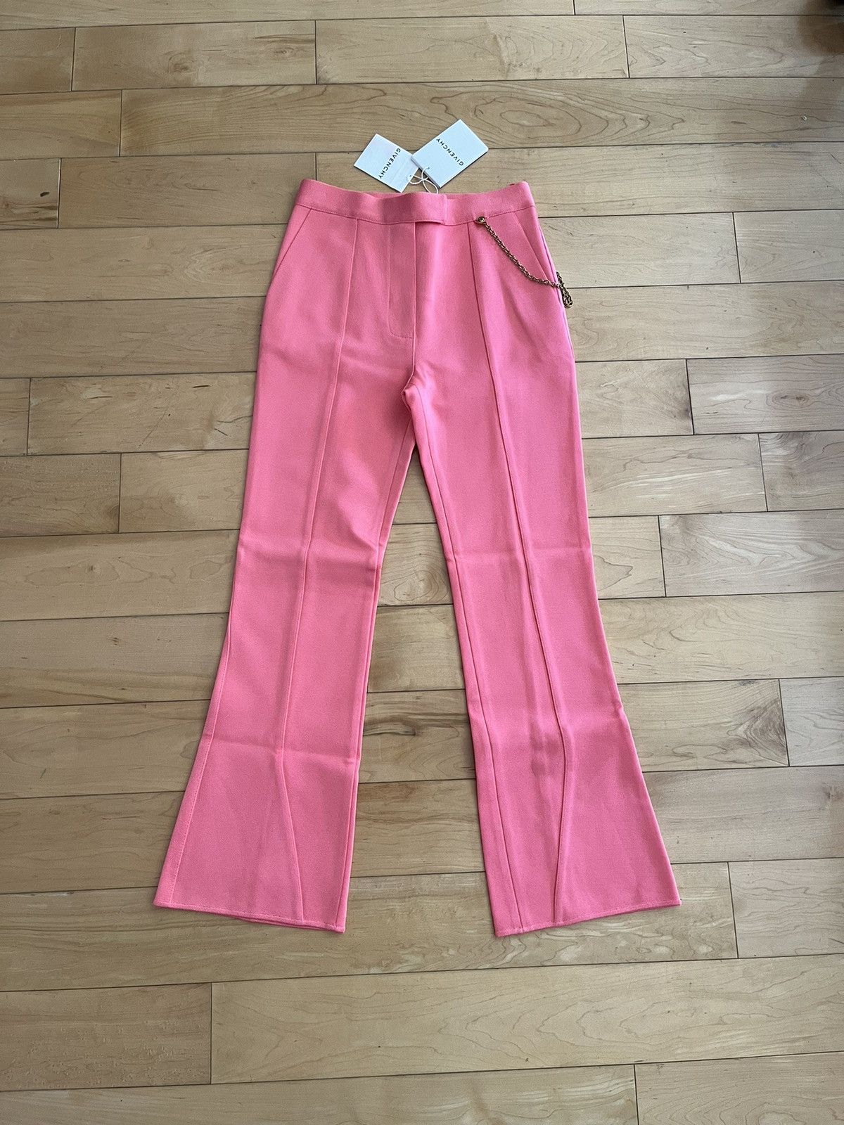 NWT - Givenchy Flared Chain Trousers in Pink, Women's (Size 27)