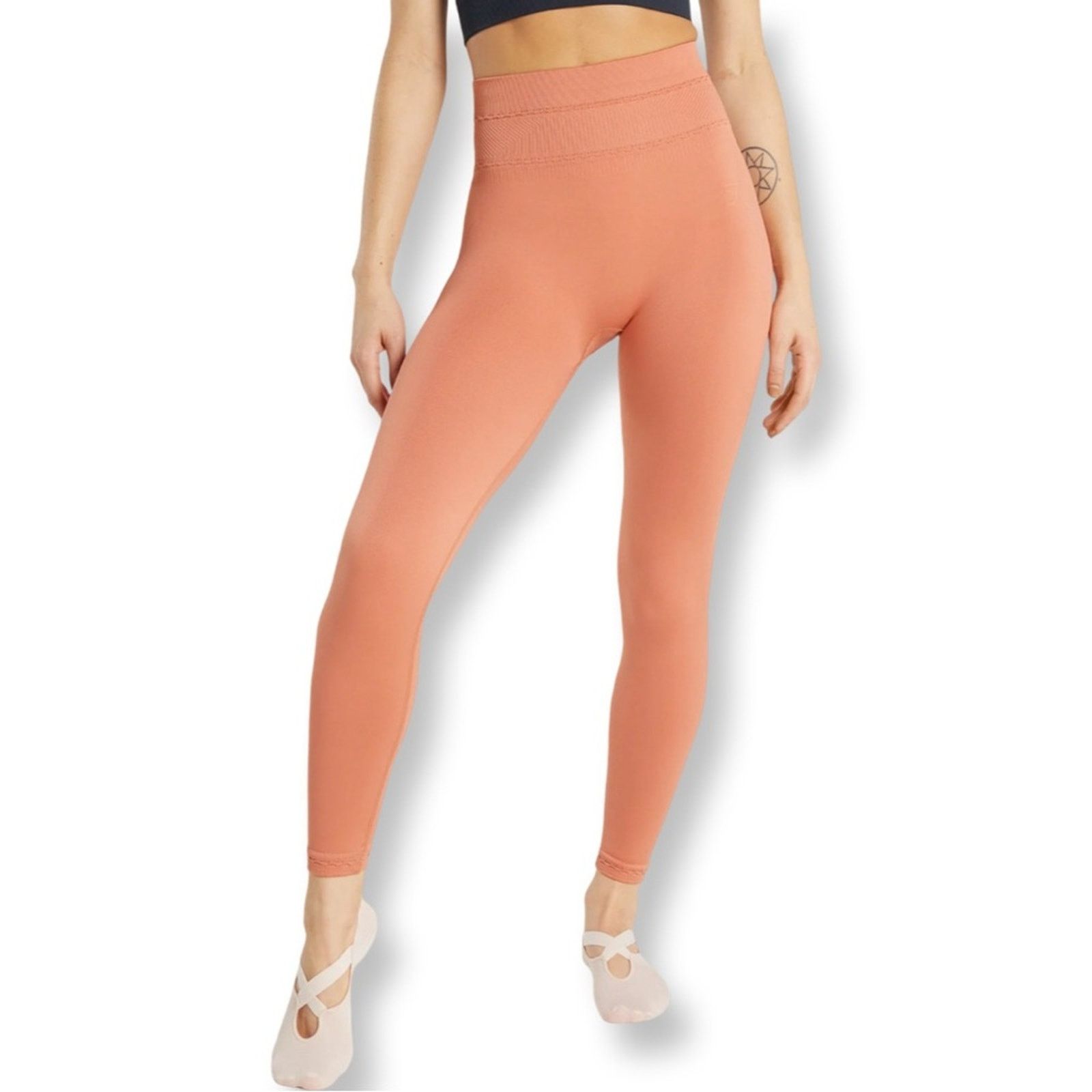 NWT Gymshark Sculpt Leggings In Deep Blush in Orange, Women's (Size 24)