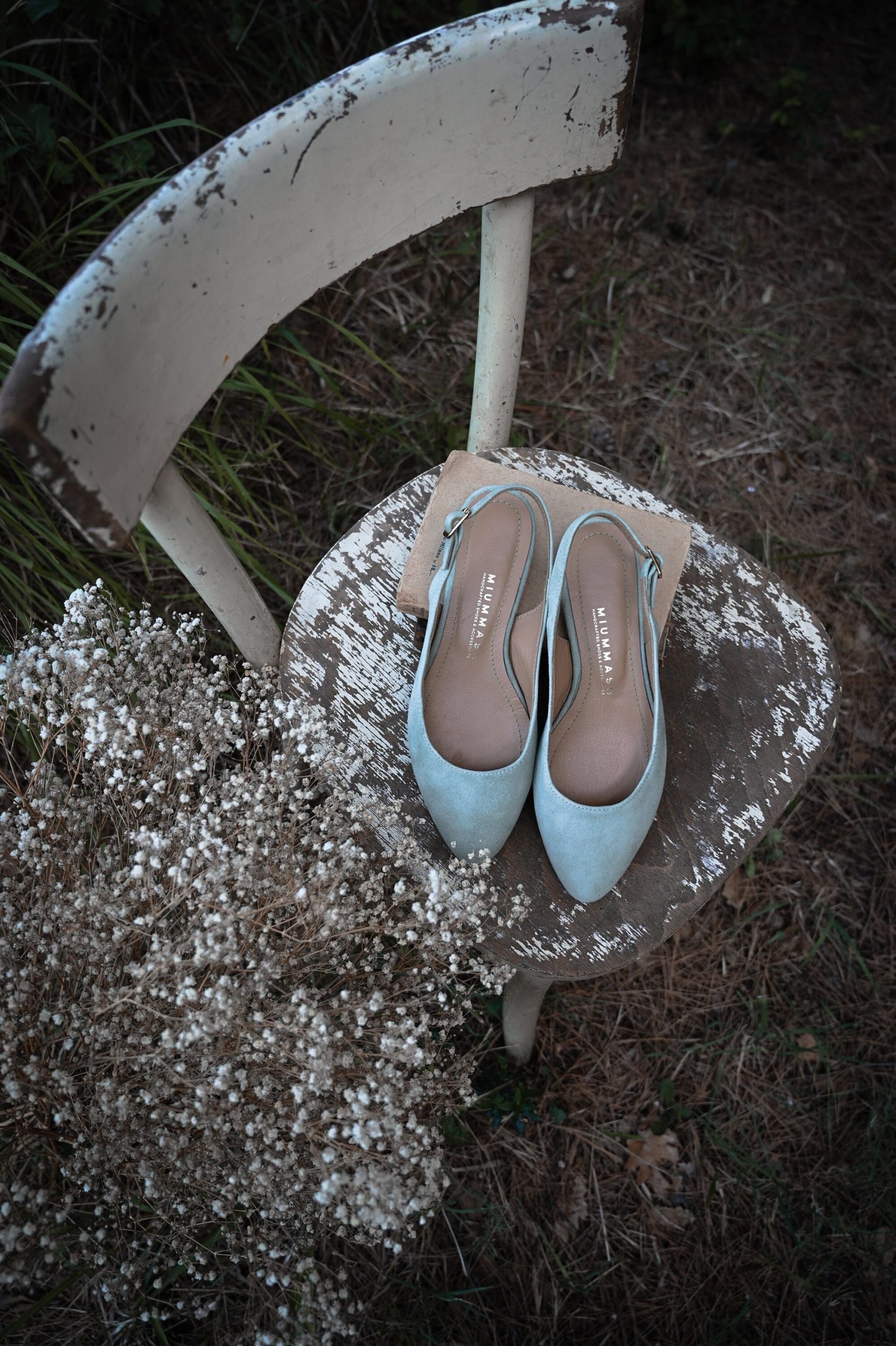 Natural Eucalyptus Velvet Leather Mary Janes, Flats, Summer Version, Gift For Her, Bridal Shoes, Nature Lover, Boho Wedding