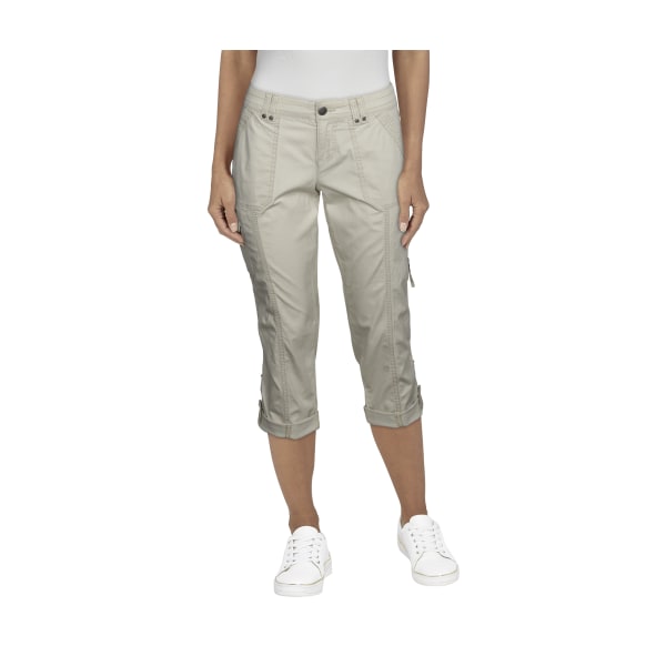 Natural Reflections Camper Cargo Crop Pants for Ladies - Rainy Day - 4