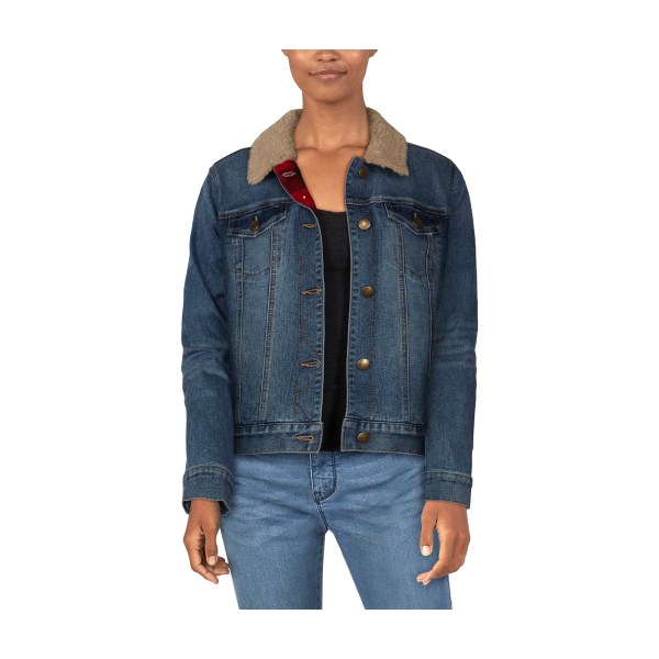 Natural Reflections Fleece-Lined Denim Jacket for Ladies - Denim - XXL