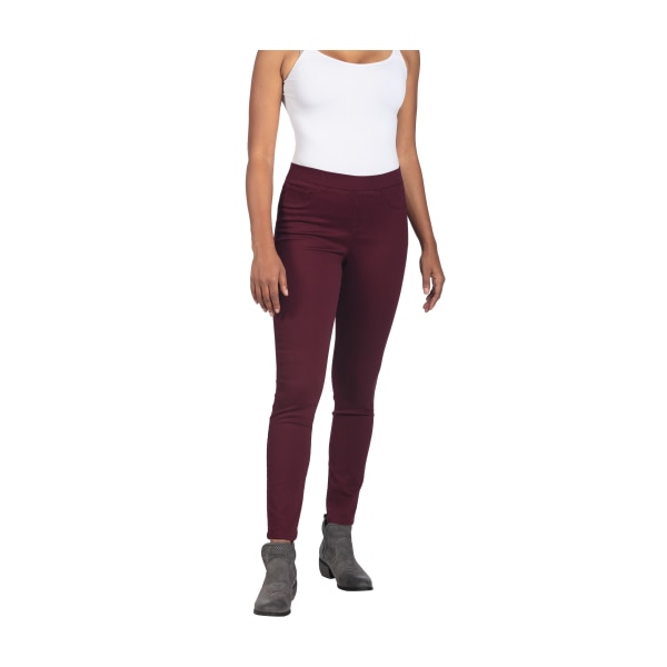 Natural Reflections Lucy REPREVE Pull-On Jeggings for Ladies - Wine - XS