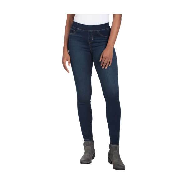 Natural Reflections Lucy Repreve Pull-On Denim Jeggings for Ladies - Dark Denim Wash - XS